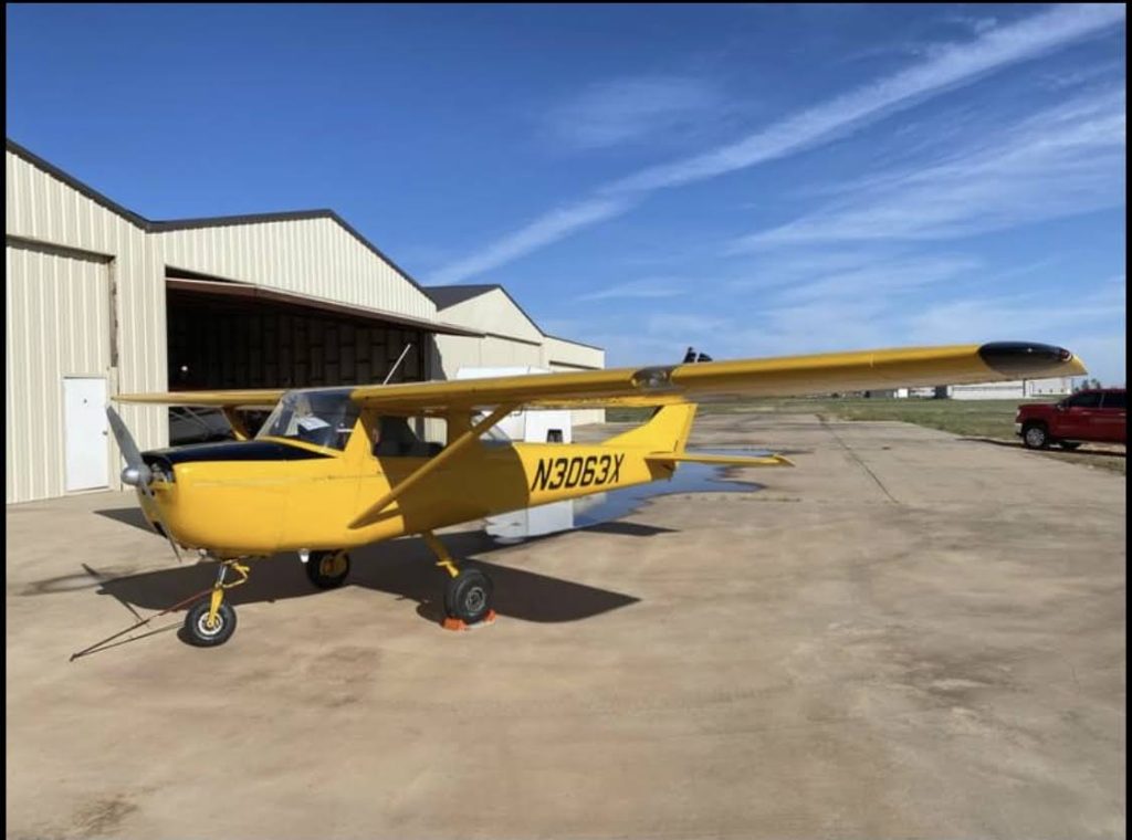 Yellow Cessna 150F